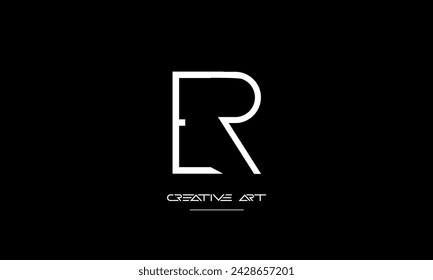 ER, RE, E, R abstract letters logo monogram