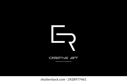 ER, RE, E, R abstract letters logo monogram