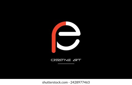 ER, RE, E, R abstract letters logo monogram