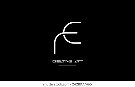 ER, RE, E, R abstract letters logo monogram