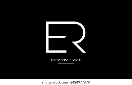 ER, RE, E, R abstract letters logo monogram