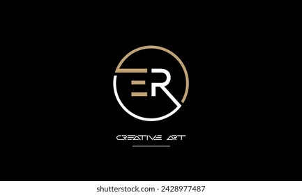 ER, RE, E, R abstract letters logo monogram