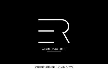 ER, RE, E, R abstract letters logo monogram