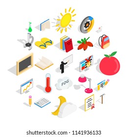 Era icons set. Isometric set of 25 era vector icons for web isolated on white background