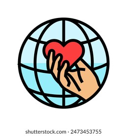 eradication of poverty international day color icon vector. eradication of poverty international day sign. isolated symbol illustration