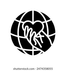 eradication of poverty international day glyph icon vector. eradication of poverty international day sign. isolated symbol illustration