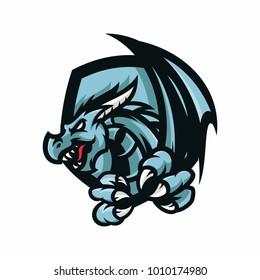 eragon - vector logo/icon illustration mascot