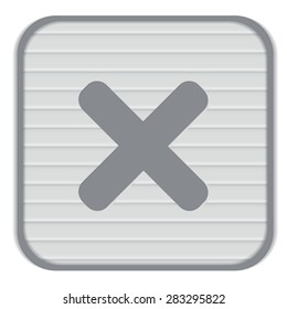 erase character sign.