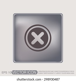 erase character sign.