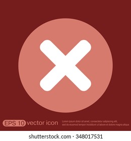 erase character sign.