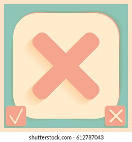 erase character sign.
