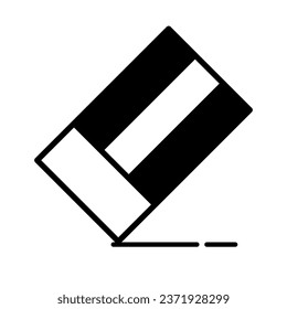 Erase icon. Eraser icon. Stationery. Vector.