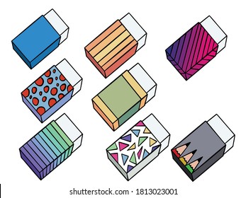 erase Set Collection. stationary clip art Collection
