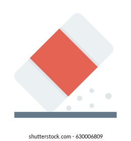 Erase Vector Flat Icon