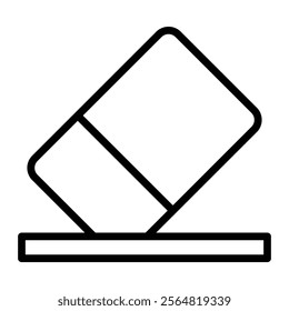 Erase Vector Line Icon Design