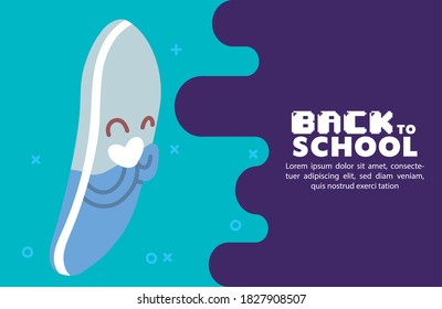 diseño de dibujos animados de borradores, tema de clase de enseñanza de regreso a la escuela Ilustración vectorial