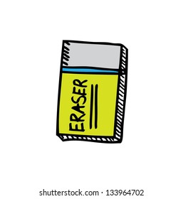 eraser cartoon doodle
