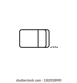 eraser,  clean, remove icon. Element of education illustration. Signs and symbols can be used for web, logo, mobile app, UI, UX