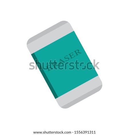 Eraser clip art design vector illustration image