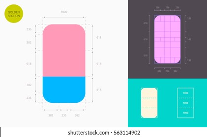 eraser color icon (golden section)
