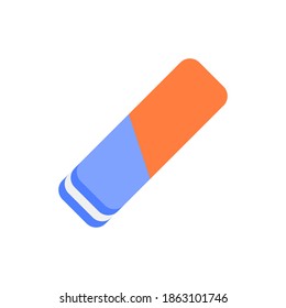 
Ластик. Ластик вектор. Ластик иконка. Eraser color vector illustration. Isolated white background.