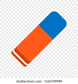 Eraser colour icon on transparen background