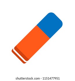 Eraser colour icon, vector