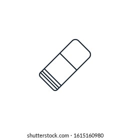 Eraser creative icon. From Stationery icons collection. Isolated Eraser sign on white background