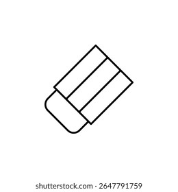 ícone borracha, excluir, remover, papel de carta