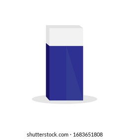 eraser design vector illustration. stationery tools.