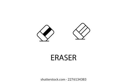 Eraser double icon design stock illustration