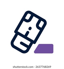 eraser duotone icon. Sleek and modern vector icon for websites, mobile apps, marketing materials, and corporate design. Fully scalable and ready to use.