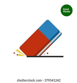 Eraser flat icon