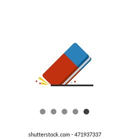 Eraser flat icon