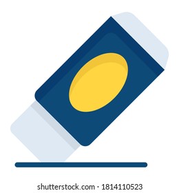 eraser flat icon , photography and digital art flat vector design