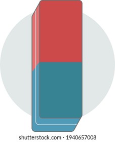 eraser flat icon Vector sign