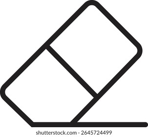 Ícone de glifo da borracha. Borracha preta sinal ícone limpo isolado no fundo transparente. Ilustração de vetor de borracha.