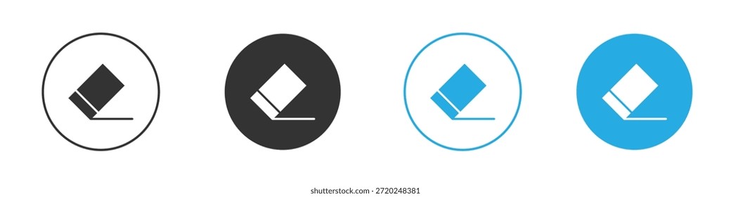 Radierer-Symbol für App- und Webdesign. Einfache Elementgrafik.