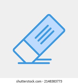 Eraser icon in blue style, use for website mobile app presentation