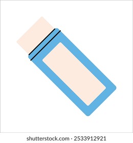 Eraser Icon Cartoon Flat Design Style Illustration