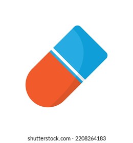Eraser Icon design. computer Eraser icon. Isolated On White Background.  vector illustration