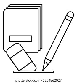 eraser icon design, illustration design