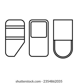 eraser icon design, illustration design