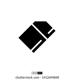 Eraser icon, design inspiration vector template for education web design or mobile app