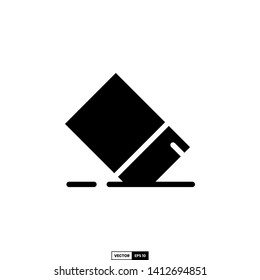 Eraser icon, design inspiration vector template for education web design or mobile app