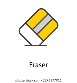 Eraser icon design stock illustration