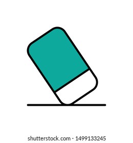 Eraser Icon Design Template Vector On White Background / Illustration