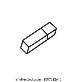 eraser icon design template, vector eps10