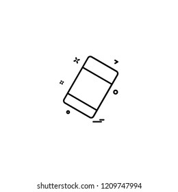 Eraser icon design vector 