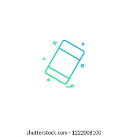 Eraser icon design vector 